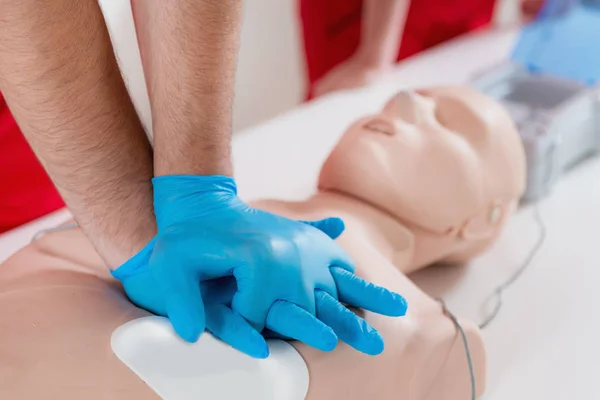 Treinamento Primeiros Socorros Reanimação Cardiopulmonar Curso Primeiros Socorros — Fotografia de Stock