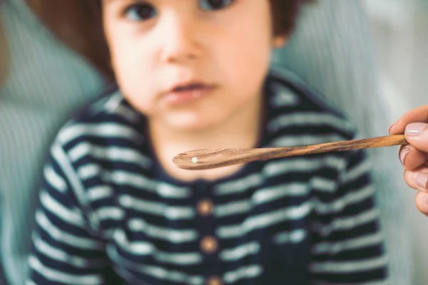 Homeopatía Madre Niño Visitando Homeópata — Foto de Stock