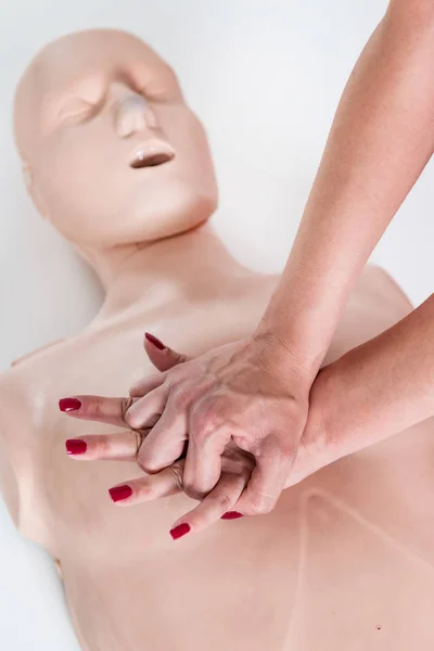 Treinamento Primeiros Socorros Reanimação Cardiopulmonar Curso Primeiros Socorros — Fotografia de Stock