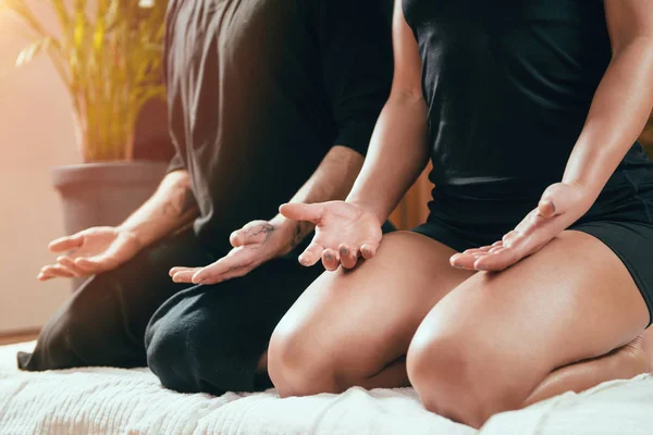 Shiatsu Meditáció Közelről — Stock Fotó