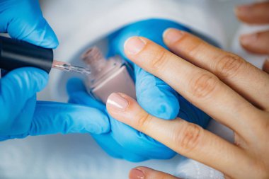 Güzellik Salonu'nda Güzellik Parlatma Womans Çivi 