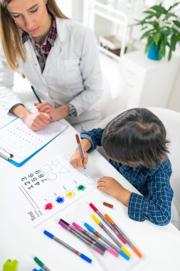 Çocuk için Psikoloji Testi. Toddler Boyama Şekilleri   