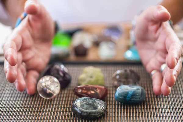 Sanación Cristal Numerología Trabajo Energético Siete Piedras —  Fotos de Stock