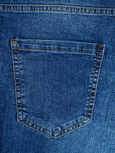 Denim Texture Back Pocket Jeans — Stock Photo, Image