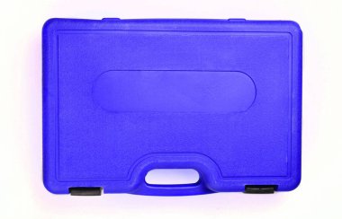 Beyaz arka plan üzerinde izole mavi aracı durumda. Top Vie