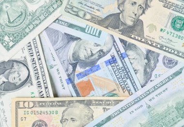 Arka planını dolarlık banknot