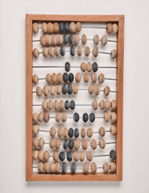 Retro ahşap abaküs. Top vie