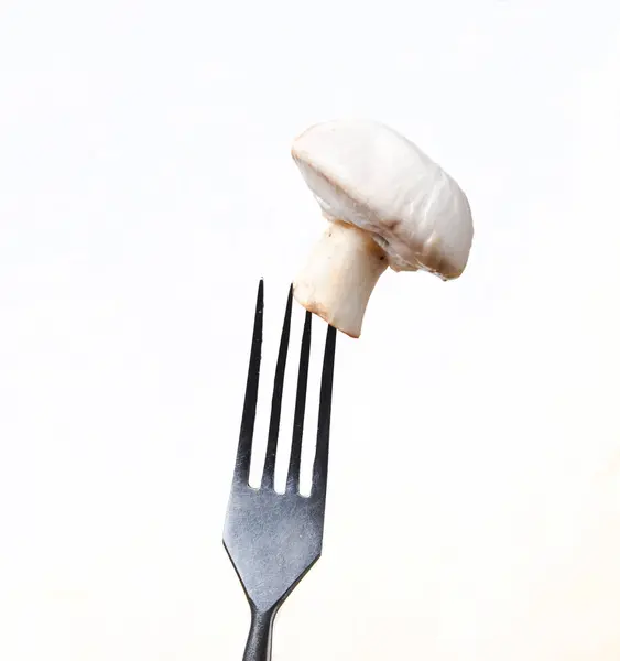 Champignon Champignon Blanc Sur Métal Pour — Photo