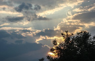 bulut gökyüzü günbatımı