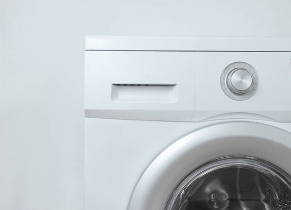 Washing machine against a white background