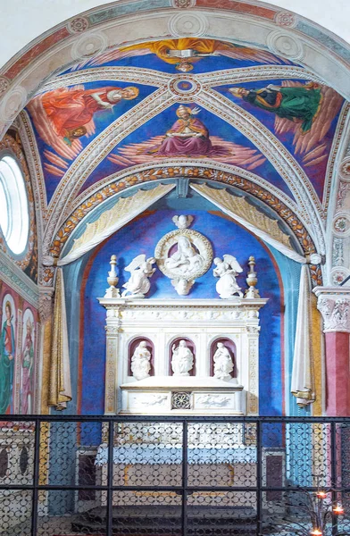 San Giminiano Italia Mayo 2016 Pinturas Decoraciones Una Capilla Iglesia — Foto de Stock