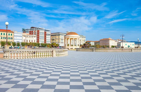 Livorno Maggio 2016 Chiosco Piazza Mascagni Vista Sul Lungomare — Foto Stock