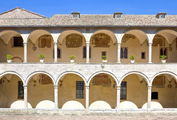 Assisi Italien Kan 2009 Francesco Basilikan Cloister — Stockfoto