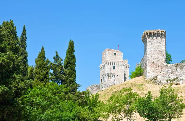 Italy Umbria Assisi View Rocca Cstle — Stock Photo, Image