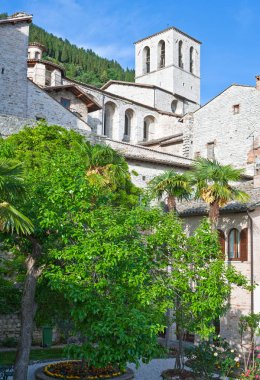 İtalya, Umbria, Gubbio, Katedral çan kulesi