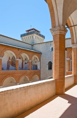 Spoleto, İtalya - Mayıs 20, 2009: Albornoziana Kale içini görünümünü