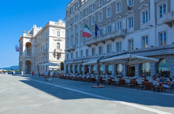 Itália Trieste Arquiteturas Coloridas Bairro Citta Vecchia — Fotografia de Stock