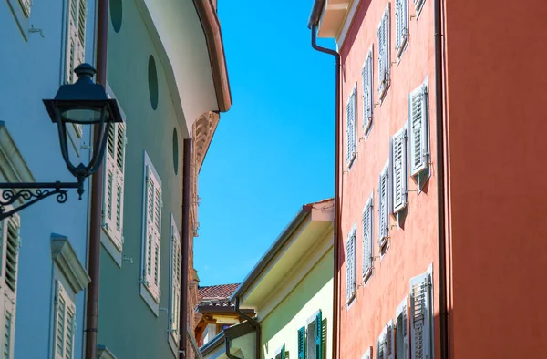 Talya Trieste Citta Vecchia Mahallesinin Renkli Mimarileri — Stok fotoğraf