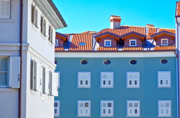 Itália Trieste Arquiteturas Coloridas Bairro Citta Vecchia — Fotografia de Stock