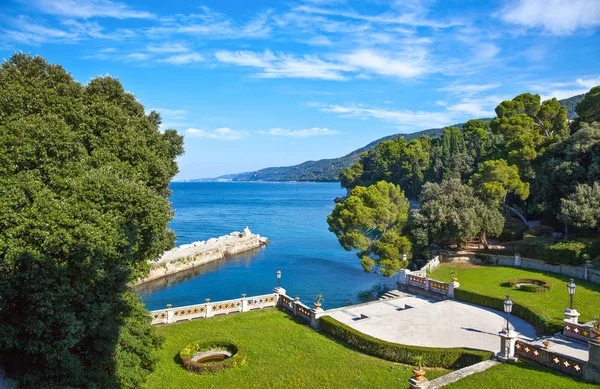 Italien Triest Der Garten Des Schlosses Miramare Direkt Meer — Stockfoto