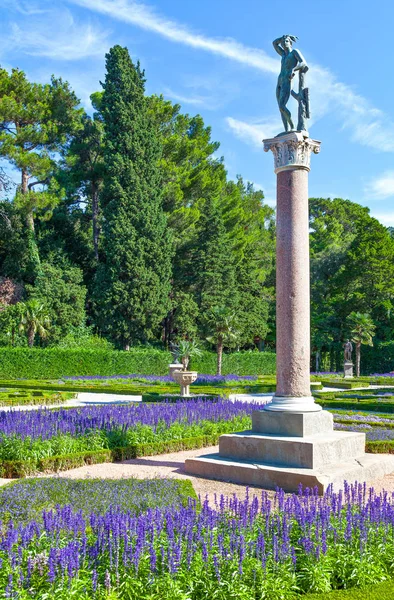 Italia Trieste Jardín Del Castillo Miramare Paseo Marítimo — Foto de Stock