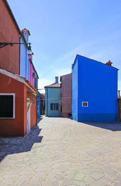Europa Italia Venecia Las Típicas Casas Coloridas Isla Burano — Foto de Stock