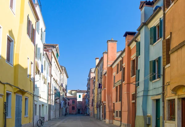 Włochy Chioggia Kolorowe Aleja Obok Fondamenta Vena — Zdjęcie stockowe