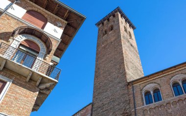 İtalya, Padua, Della Frutta kare görülen Degli Anziani Kulesi