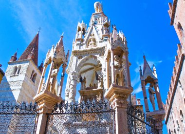 Eski Şehir Scaligeri mezarların İtalya, Verona, görünümü