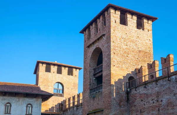 Verona Italia Desember 2013 Menara Menara Kastil Catelvecchio — Stok Foto