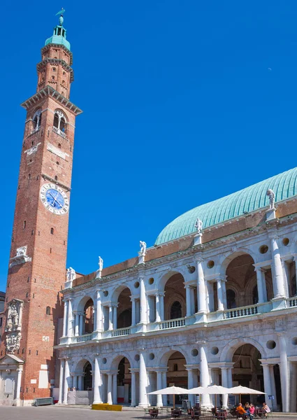 Vicenza Maggio 2011 Piazza Dei Signori Palazzo Della Ragione Detta — Foto Stock