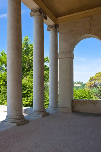 Vicenza, İtalya - 9 Mayıs 2011: Villa La Rotonda mimar Andrea Palladio tarafından atrium, Deiail.