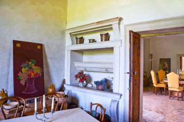 Ashford Di Lonigo, İtalya - 9 Mayıs 2011: Villa Pisani içinde mimar Andrea Palladio.