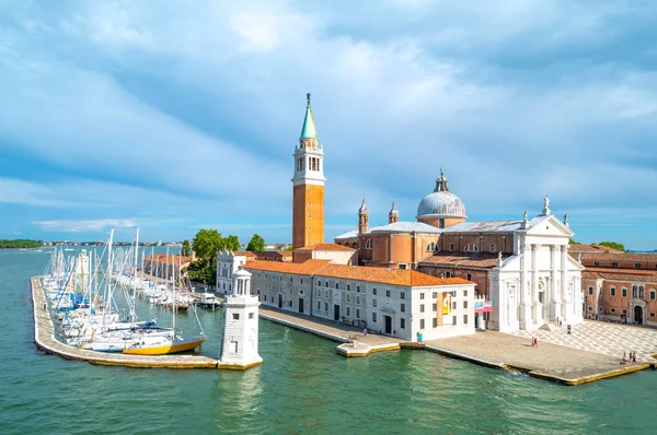 Venecia Italia Julio 2017 Abadía San Giorgio Maggiore Diseñada Por — Foto de Stock