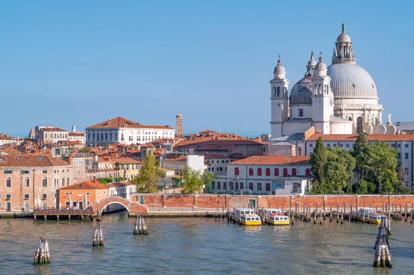 Venecia Italia Julio 2017 Canal Giudecca Vista Del Banco Zattere — Foto de Stock