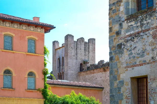 Marostica Olaszország 2017 Május Régi Város Libraty Torony Háttérben — Stock Fotó