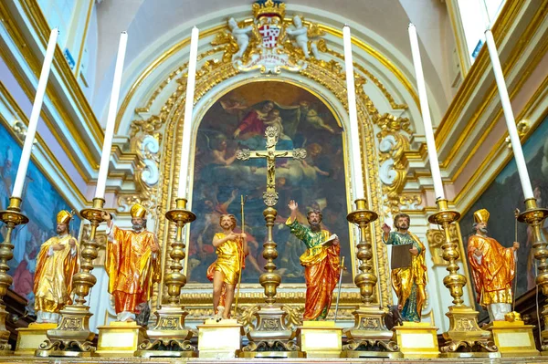 Rabat Malta Febrero 2017 Principal Altare Iglesia San Pablo —  Fotos de Stock