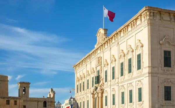 Valletta Málta Kormány Castille Palace Székhelye — Stock Fotó