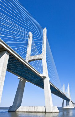 Portekiz, Lizbon, Vasco De Gama Köprüsü Tagus Nehri üzerinde