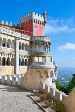 Sintra, Portekiz - 26 Mart 2009: Palacio Da Pena