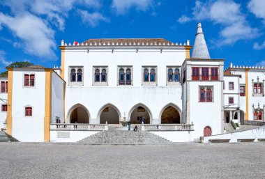 Sintra, Portekiz - 26 Mart 2009: Palacio Ulusal (Paco gerçek)