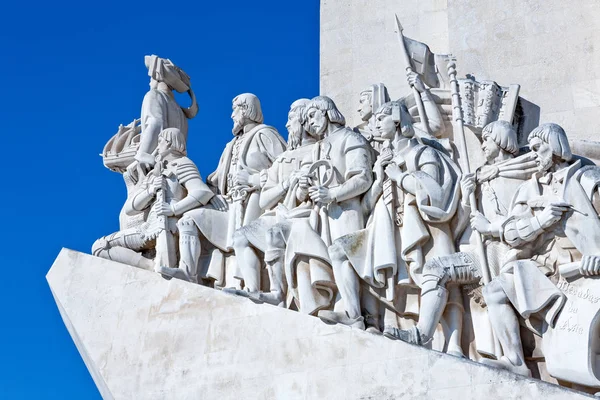 Португалия Лисбон Детали Монумента Padrao Dos Descobrimentos Реке Фалус — стоковое фото