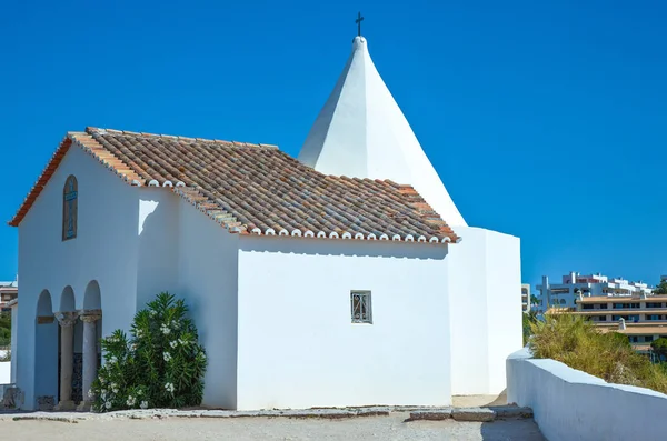 Portugal Algarve Punta Rocha Church Nossa Senora Das Rochas — Stock Photo, Image