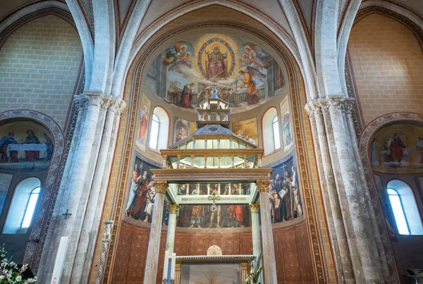 Anagni Itálie Duben 2017 Hlavní Oltář Caehedral — Stock fotografie