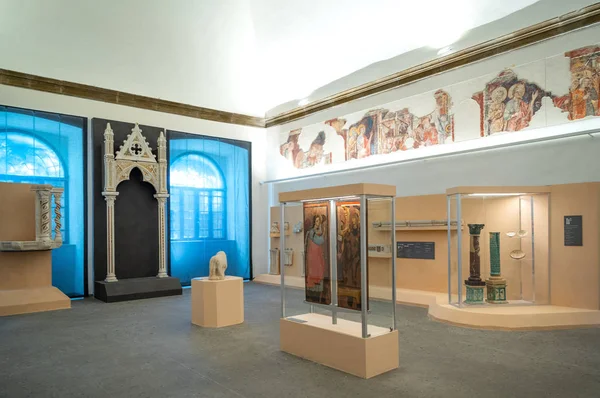 Grottaferrata Itálie Duben 2017 Hala Malé Muzeum Řeckého Opatství Nilo — Stock fotografie