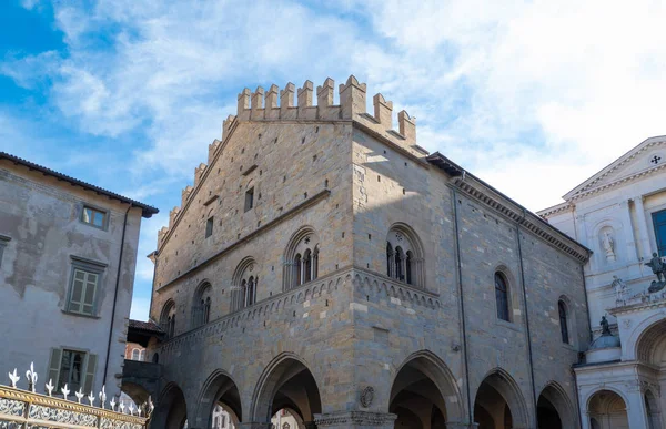 Bergamo Italia Tghe Della Ragione Palazzo Accanto Alla Cattedrale — Foto Stock