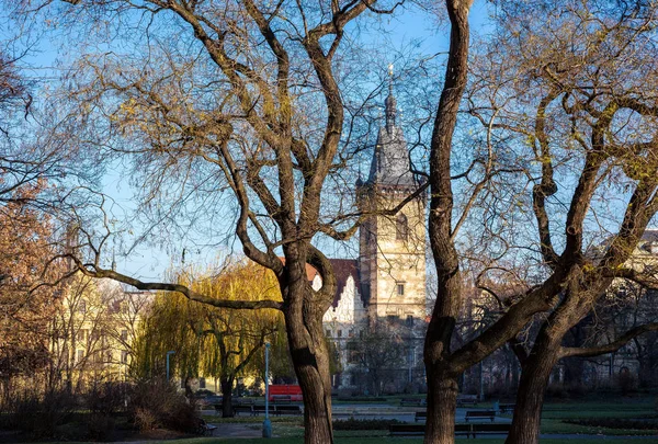 Praga Czeska Republika Widok Starego Miasta Zachód Słońca — Zdjęcie stockowe