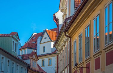 Prague, Çek Cumhuriyeti, Mala Strana bölgesi, Charles bridge yakınındaki eski ev