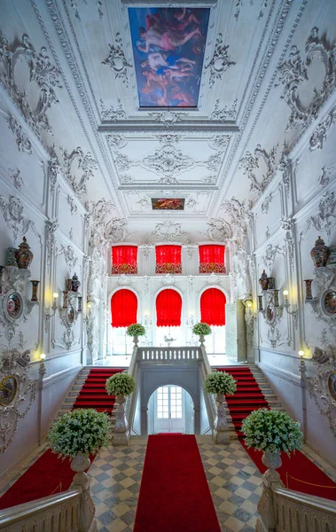 Pouchkine Tsarkoje Selo Russie Juillet 2013 Entourage Saint Pétersbourg Escalier — Photo