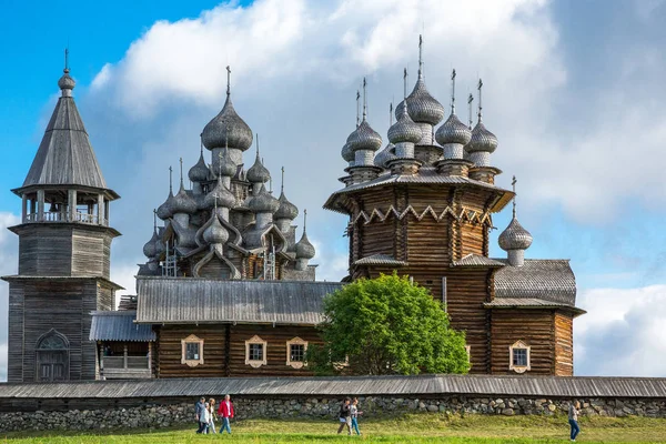 Mandrogi Rusland Juli 2013 Karelië Regio Land Meisjes Traditionele Kleding — Stockfoto